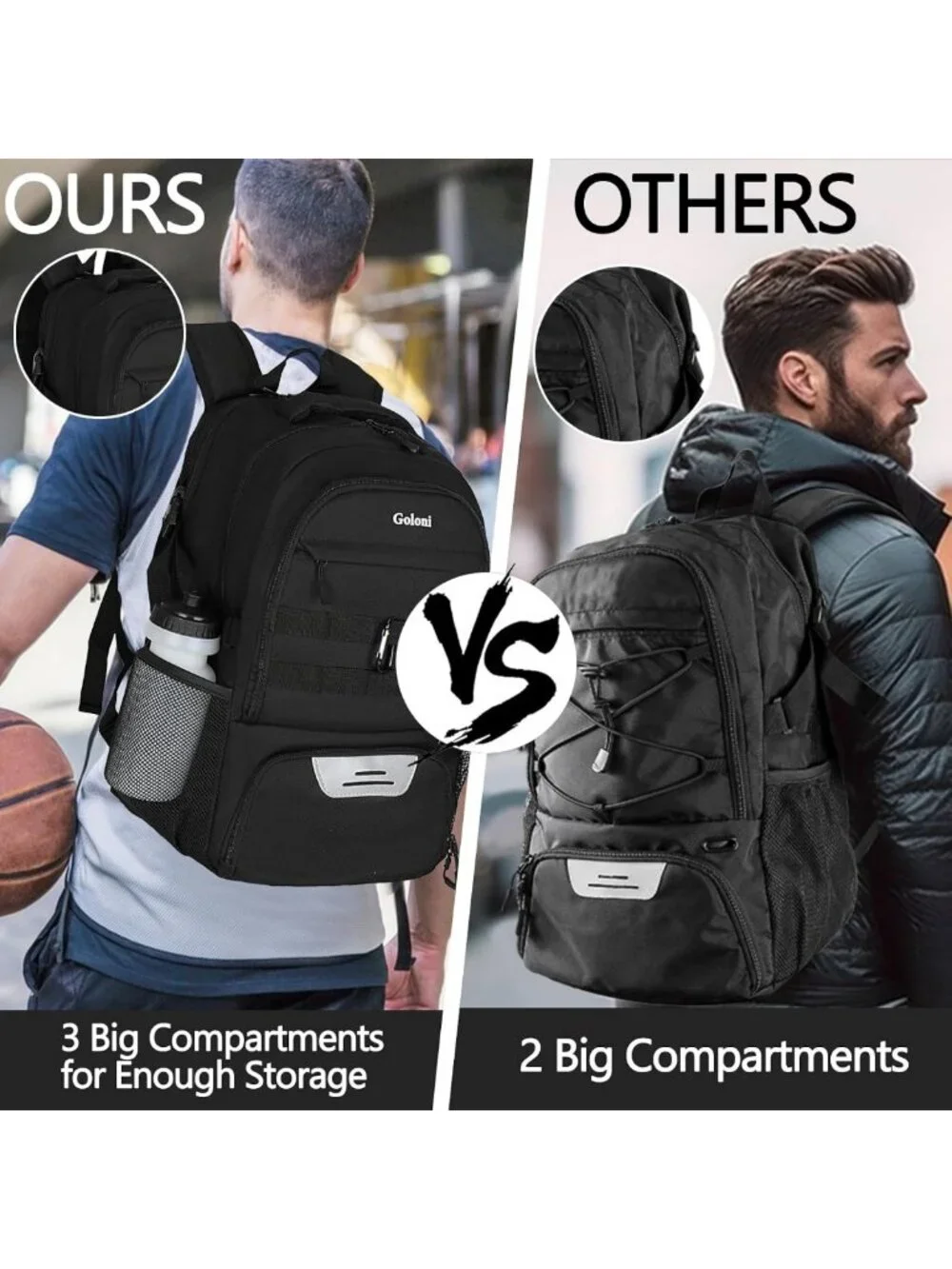 Versatile Soccer Backpack for Men & Women | Sports Bag with Ball & Shoe